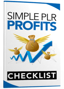 Simple PLR Profits Checklist
